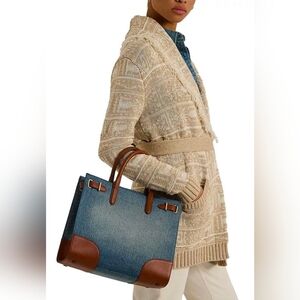Ralph Lauren Denim Medium Devyn Tote